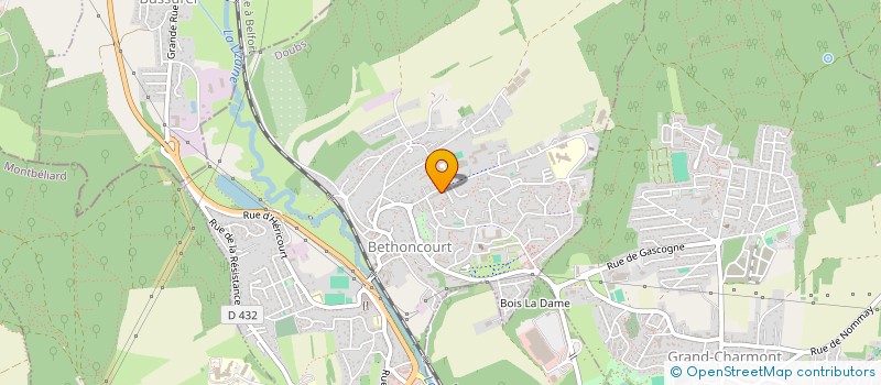 localisation de l'entreprise BALS DE REVE  BETHONCOURT