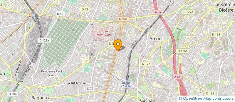 localisation de l'entreprise BALSA  ARCUEIL