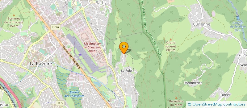 localisation de l'entreprise BALSARIN TRAVAUX PUBLICS à CHALLES-LES-EAUX
