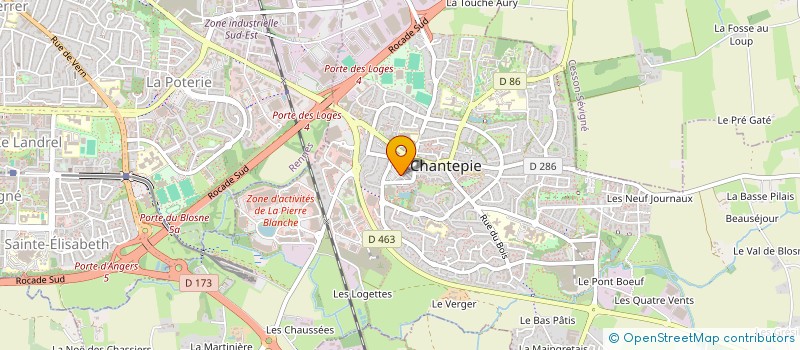 localisation de l'entreprise BALTEE à CHANTEPIE