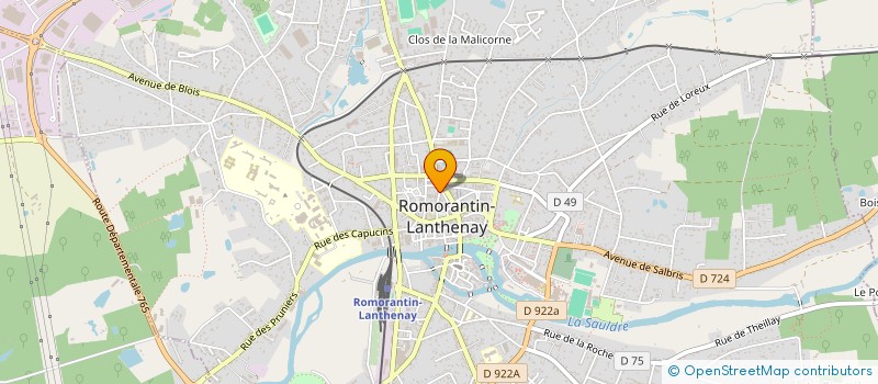 localisation de l'entreprise BALTHAZAR  ROMORANTIN-LANTHENAY