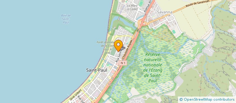 localisation de l'entreprise BALTHAZARD FRUITS ET LEGUMES à SAINT-PAUL