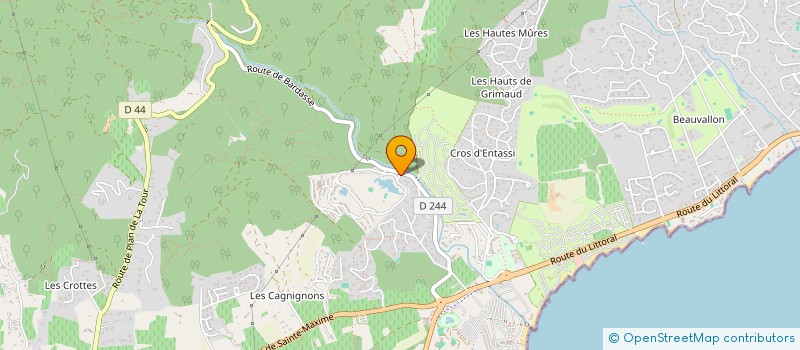 localisation de l'entreprise BALTIC à GRIMAUD