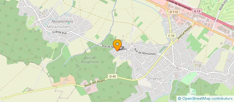 localisation de l'entreprise BALTIC  ORGEVAL