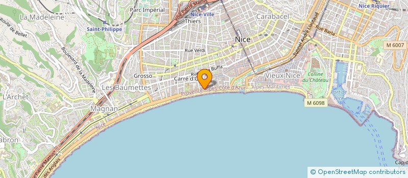 localisation de l'entreprise BALTICA à NICE