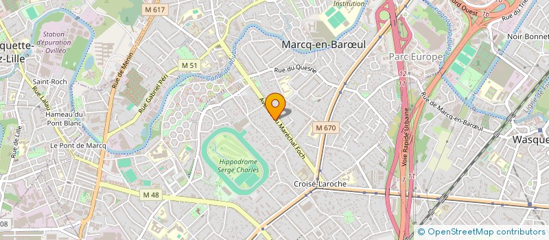localisation de l'entreprise BALTIS à MARCQ-EN-BARŒUL