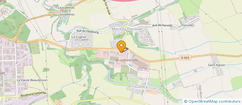 localisation de l'entreprise BALUER  OGY-MONTOY-FLANVILLE