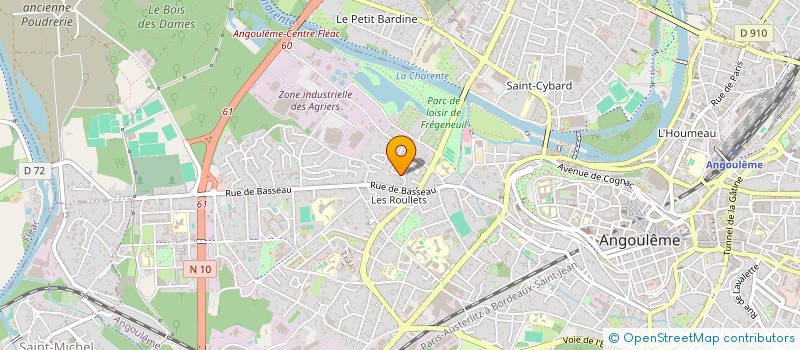 localisation de l'entreprise BALUTEAU GR IMMOBILIER à ANGOULEME
