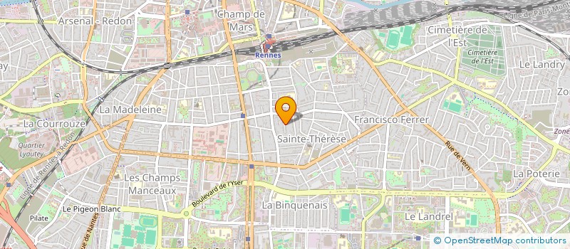 localisation de l'entreprise BALZAC  RENNES