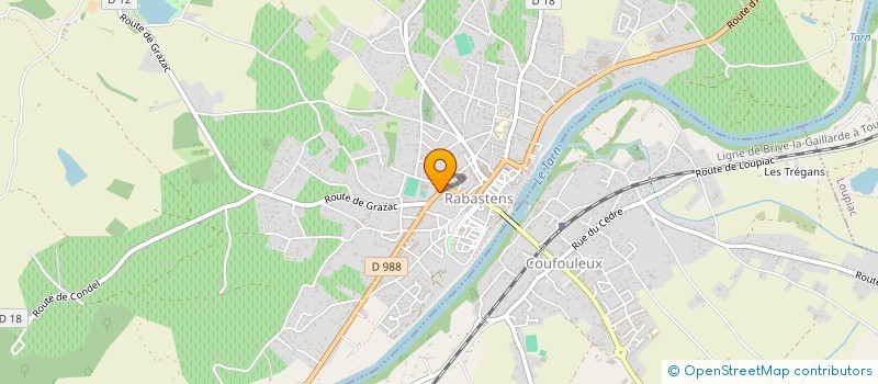 localisation de l'entreprise BALZANE à RABASTENS