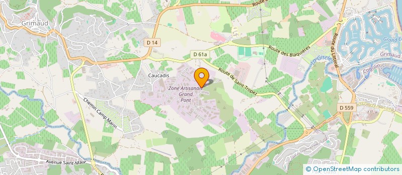 localisation de l'entreprise BALZANE à GRIMAUD
