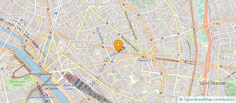 localisation de l'entreprise BALZAROTTI ET UNM REUNIS à PARIS 12