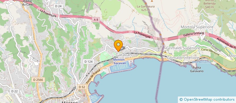 localisation de l'entreprise BAM à MENTON