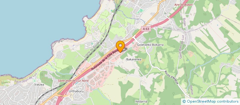 localisation de l'entreprise BAM à SAINT-JEAN-DE-LUZ