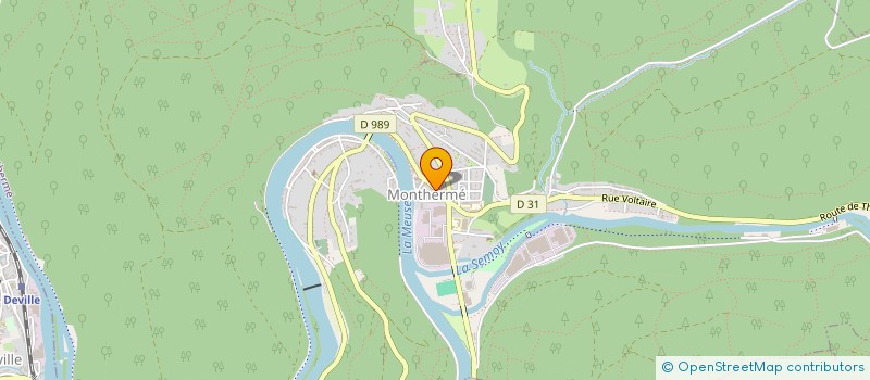 localisation de l'entreprise BAM  MONTHERME