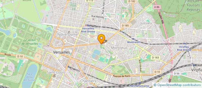 localisation de l'entreprise BAM CREATIO à VERSAILLES