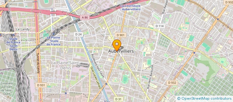 localisation de l'entreprise BAM FOOD  AUBERVILLIERS