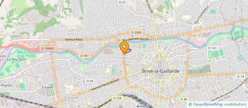 localisation de l'entreprise BAM PRODUCTION  BRIVE-LA-GAILLARDE