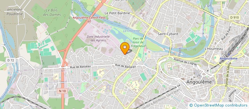localisation de l'entreprise BAM'S SARL à ANGOULEME