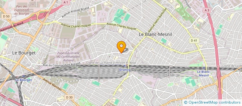 localisation de l'entreprise BAMA à DRANCY