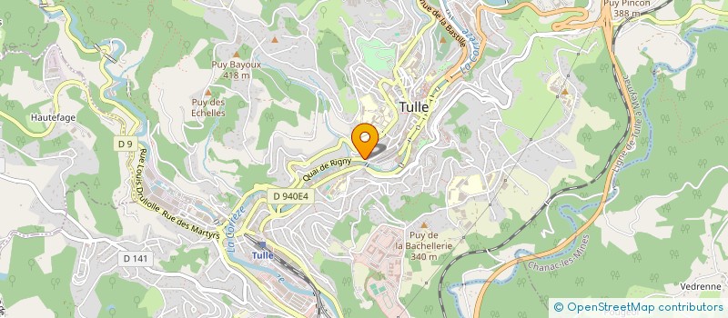 localisation de l'entreprise BAMA  TULLE