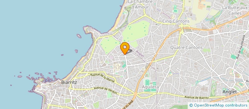 localisation de l'entreprise BAMA à BIARRITZ