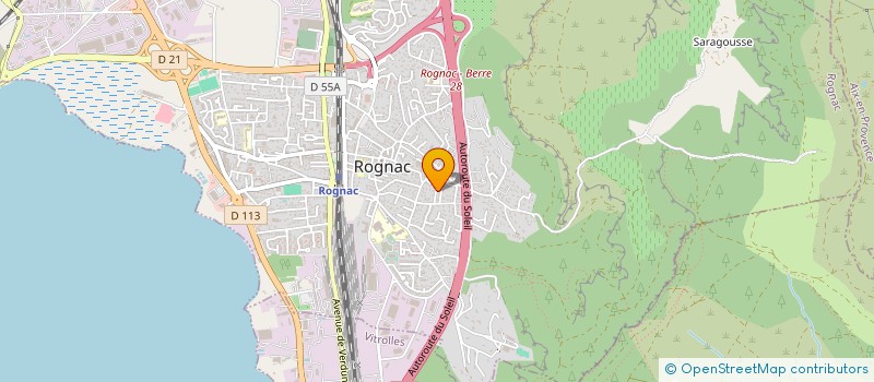 localisation de l'entreprise BAMA à ROGNAC