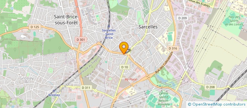 localisation de l'entreprise BAMABAT à SARCELLES