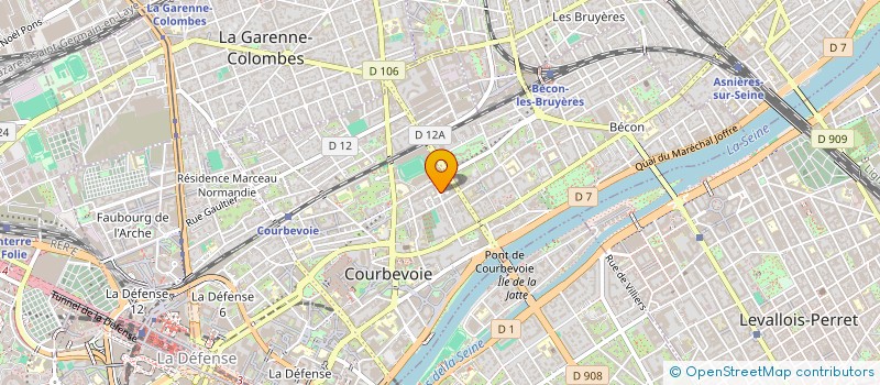 localisation de l'entreprise BAMACO à COURBEVOIE