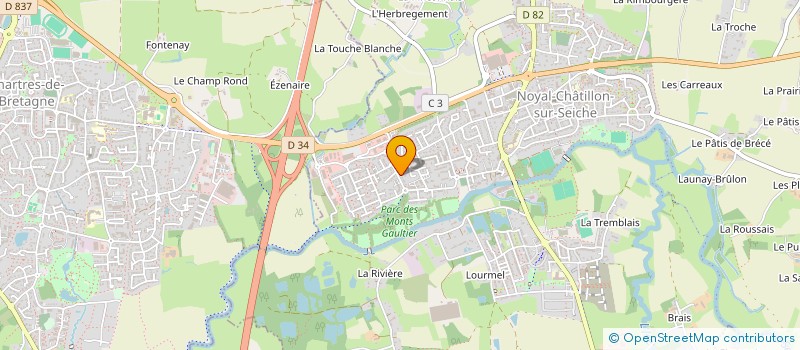 localisation de l'entreprise BAMAFI à NOYAL-CHATILLON-SUR-SEICHE