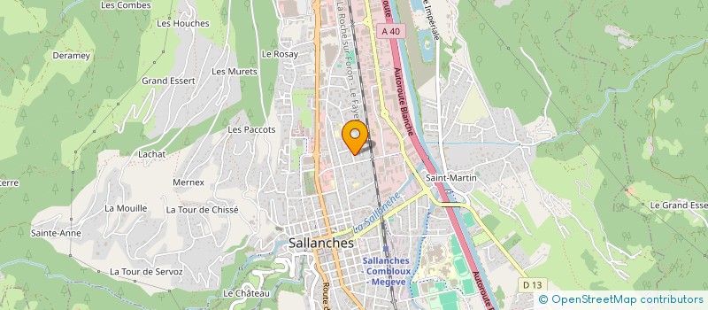 localisation de l'entreprise BAMALE à SALLANCHES