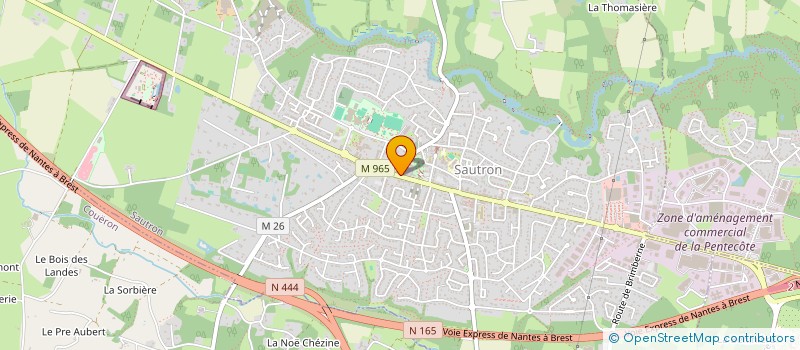 localisation de l'entreprise BAMAR à SAUTRON