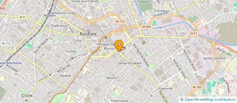 localisation de l'entreprise BAMARA LE 106 IMMOBILIER  ROUBAIX