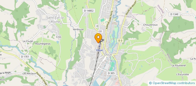 localisation de l'entreprise BAMAS  OBJAT