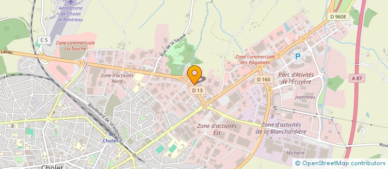 localisation de l'entreprise BAMAS SARL à CHOLET