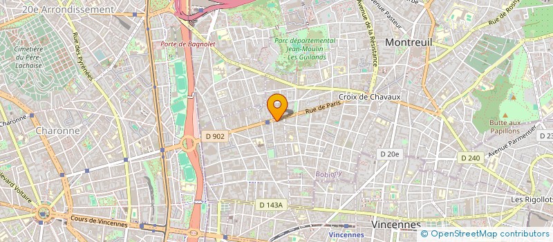 localisation de l'entreprise BAMASI OPTIC'AY à MONTREUIL