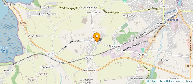 localisation de l'entreprise BAMATO  PAIMPOL