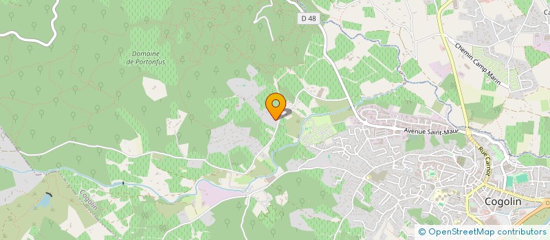 localisation de l'entreprise BAMAVIN  COGOLIN