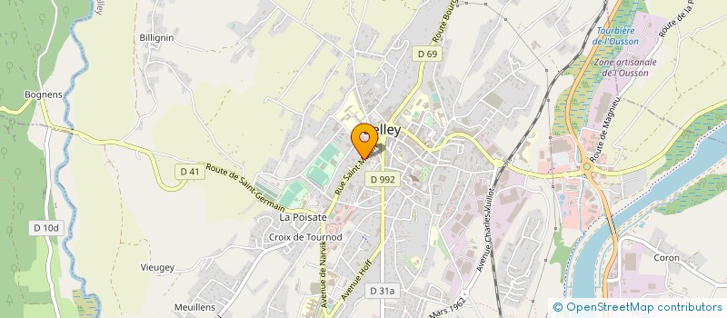 localisation de l'entreprise BAMB AIN ET COMPAGNIE  BELLEY