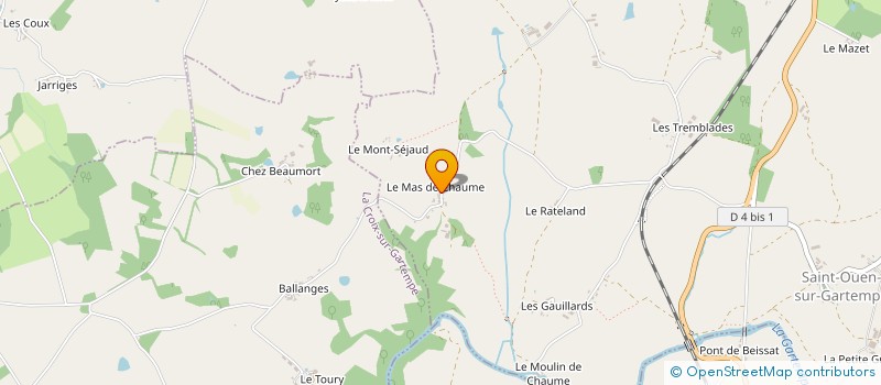 localisation de l'entreprise BAMBI  SAINT-OUEN-SUR-GARTEMPE