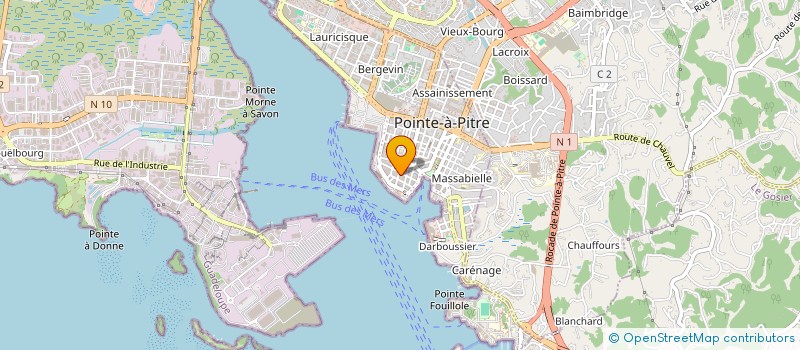localisation de l'entreprise BAMBIKOLO E Z'ABRICO à POINTE A PITRE