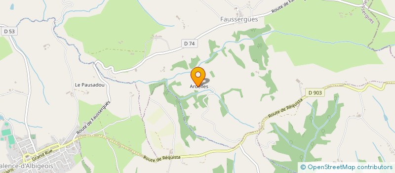 localisation de l'entreprise BAMBOLINA  FAUSSERGUES