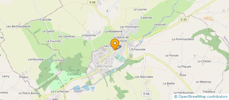 localisation de l'entreprise BAMBOU  BECHEREL