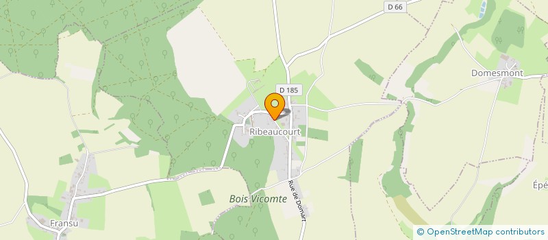 localisation de l'entreprise BAMBOU à RIBEAUCOURT