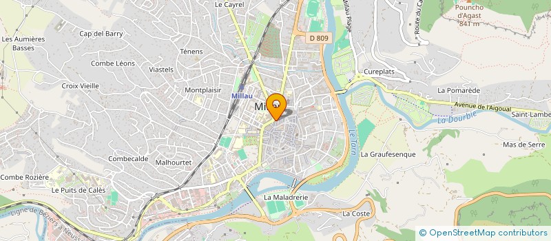 localisation de l'entreprise BAMBOUM à MILLAU