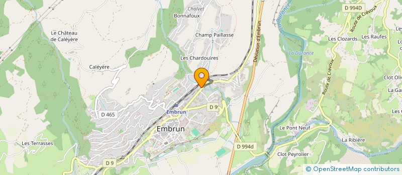 localisation de l'entreprise BAME  EMBRUN