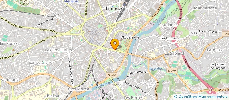 localisation de l'entreprise BAMEL SARL à LIMOGES