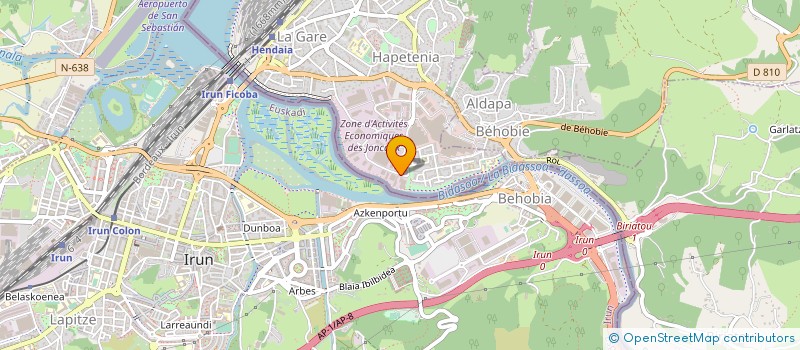localisation de l'entreprise BAMET à HENDAYE