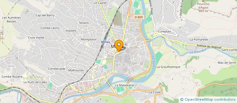 localisation de l'entreprise BAMF 12 à MILLAU