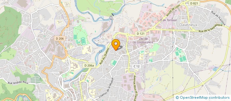 localisation de l'entreprise BAMHA à ANNONAY